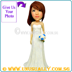 Custom 3D Sweet Female In Lovely Gown Figurine - 20 to 21CM Tall